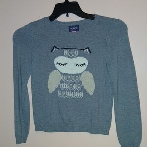 The Children's Place Gray Sweater with Owl Design